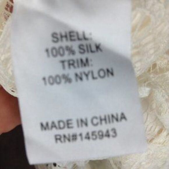 Carla Lace- underlay Draped Silk Blouse - Picture 6 of 7